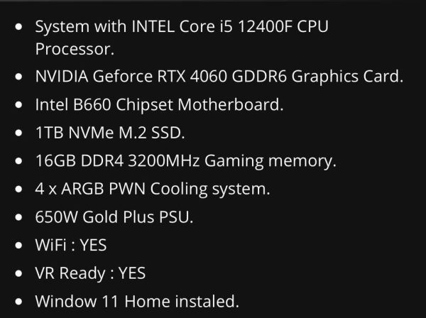 GAMING PC SETUP - RTX 4060