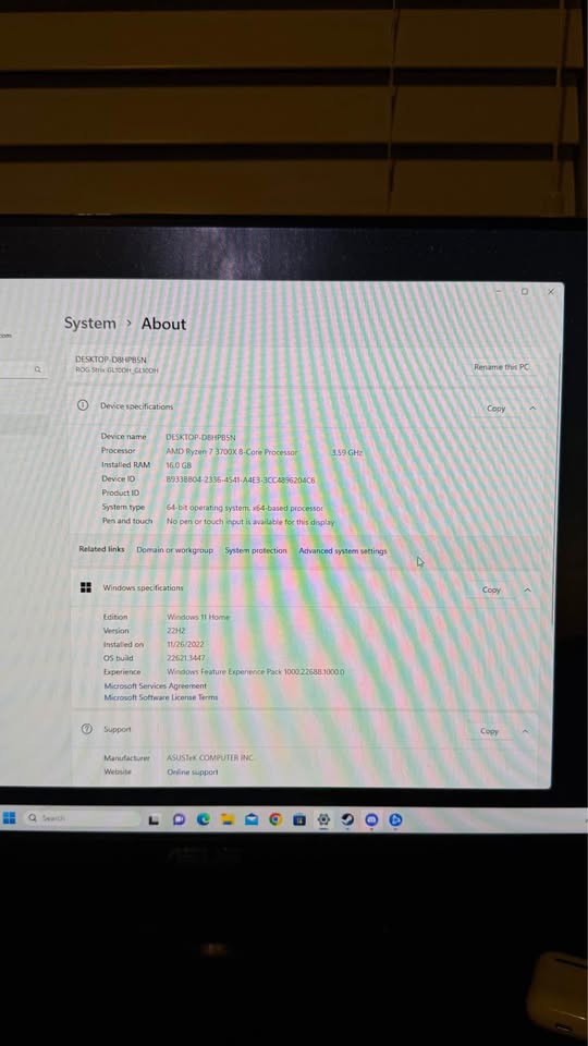 Asus Rog Strix GL10DH Gaming PC