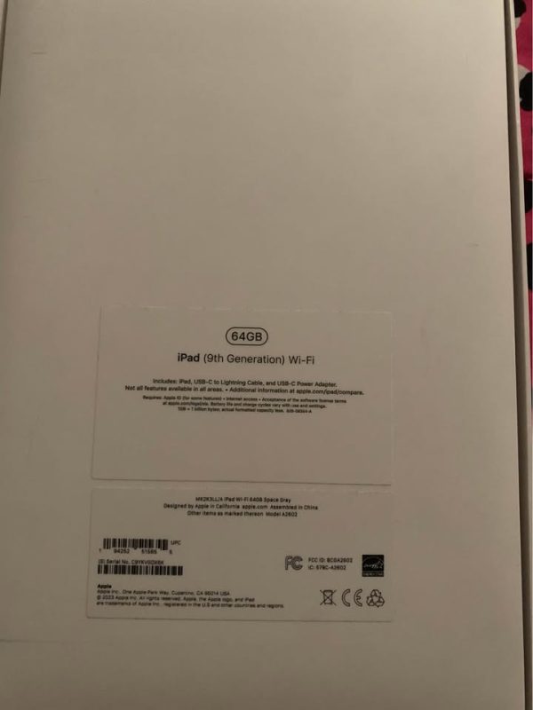 iPad 9 generation 64gb no trades cash only firm price