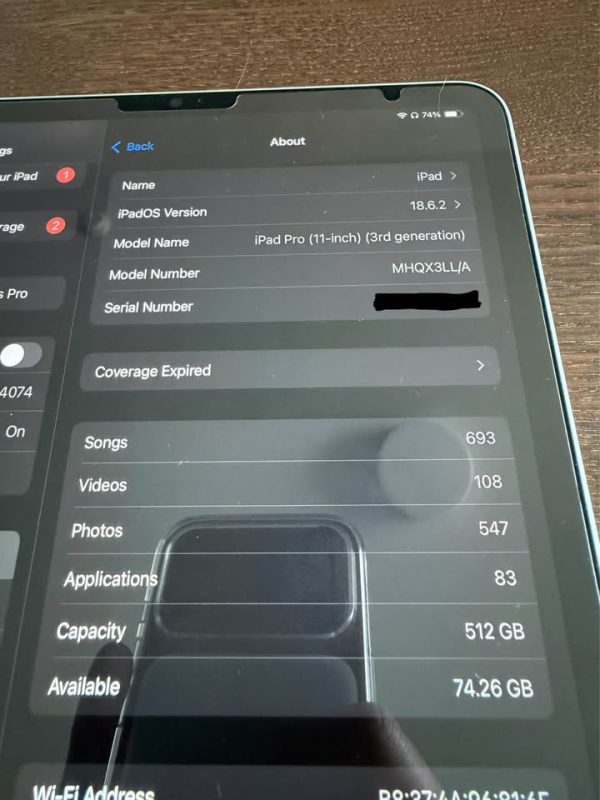 11” iPad Pro (3rd Generation) 512 GB