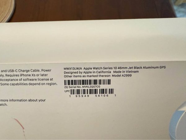 Apple Watch Series 10 46mm jet black