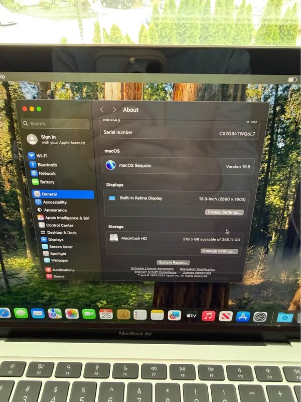 Late 2020 Apple MacBook Air M1 Laptop