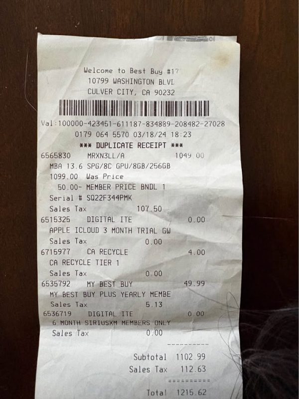 MacBook Air M3 Chip (2024)