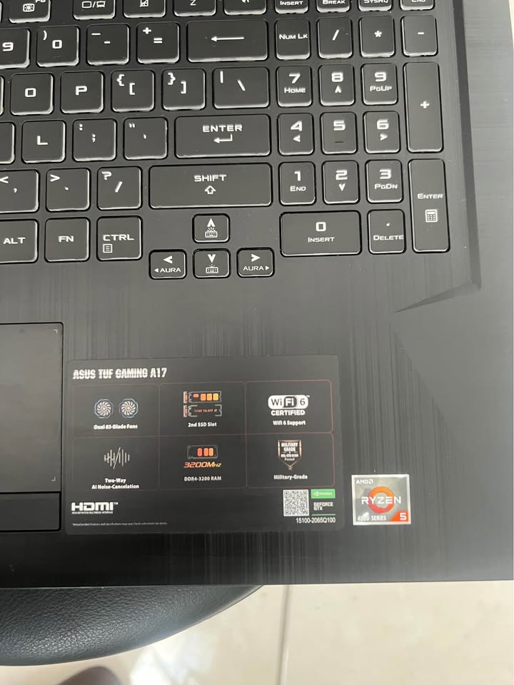 ASUS A17 Gaming Laptop 16GB ram upgrade (broken screen) + 15in Portable Monitor RYZEN 5 4600/GTX1650 1 ASUS A17 Gaming Laptop 16GB ram upgrade (broken screen) + 15in Portable Monitor RYZEN 5 4600/GTX1650