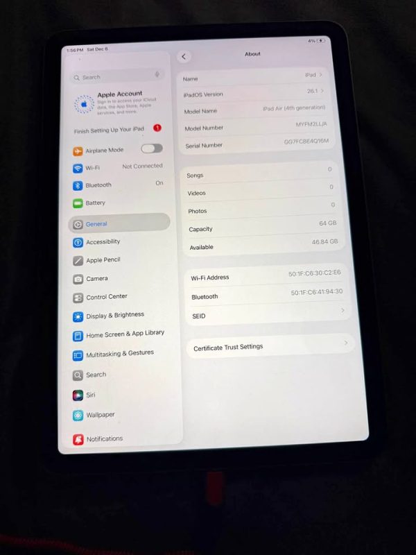 iPad Air 4th gen