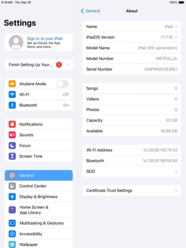 Apple Ipad 6th | 9.7