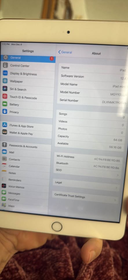 Apple iPad Mini 3 64gb