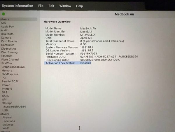 13” Apple MacBook Air M3 Laptop (Midnight) + Warranty 3F56