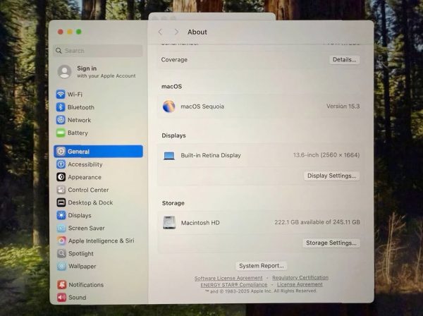 13” Apple MacBook Air M3 Laptop (Midnight) + Warranty 3F56