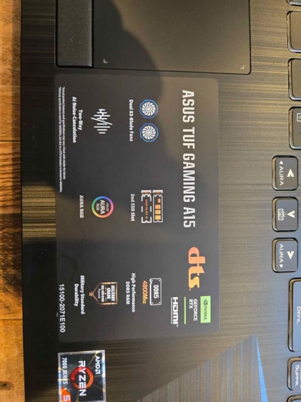 ASUS TUF Gaming A15 Laptop – Excellent Condition! Comes with 2 Xbox Controllers