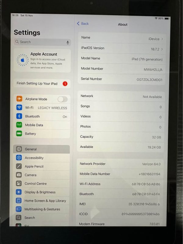 iPad 6 Unlocked LTE & WiFi 32gb Great Condition