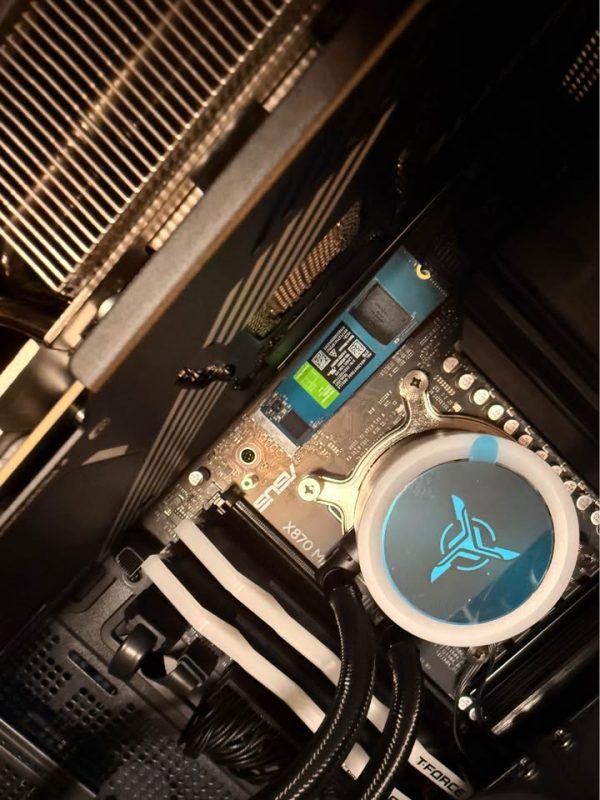 Water Cooled High-End AM5 7800X3D Gaming PC – No GPU (Bring Your Own GPU)