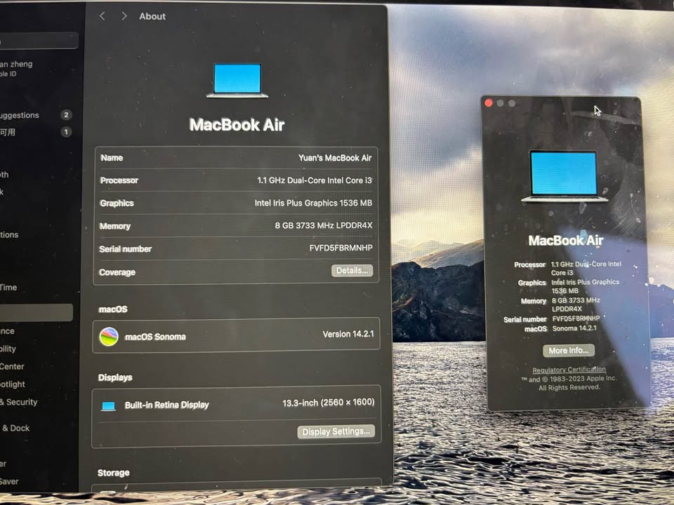 Macbook air 2019 256gb 8gb 2 Macbook air 2019 256gb 8gb