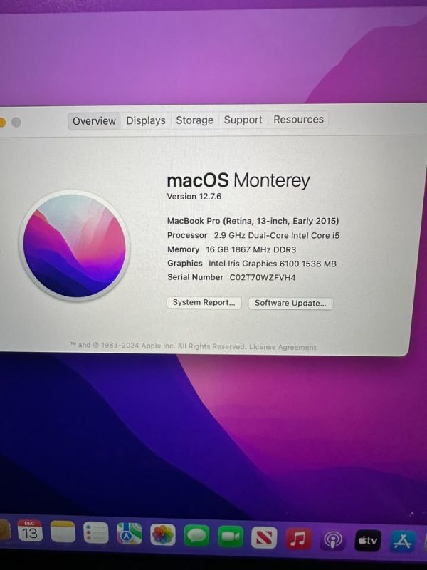 Laptop Apple MacBook Pro Computer