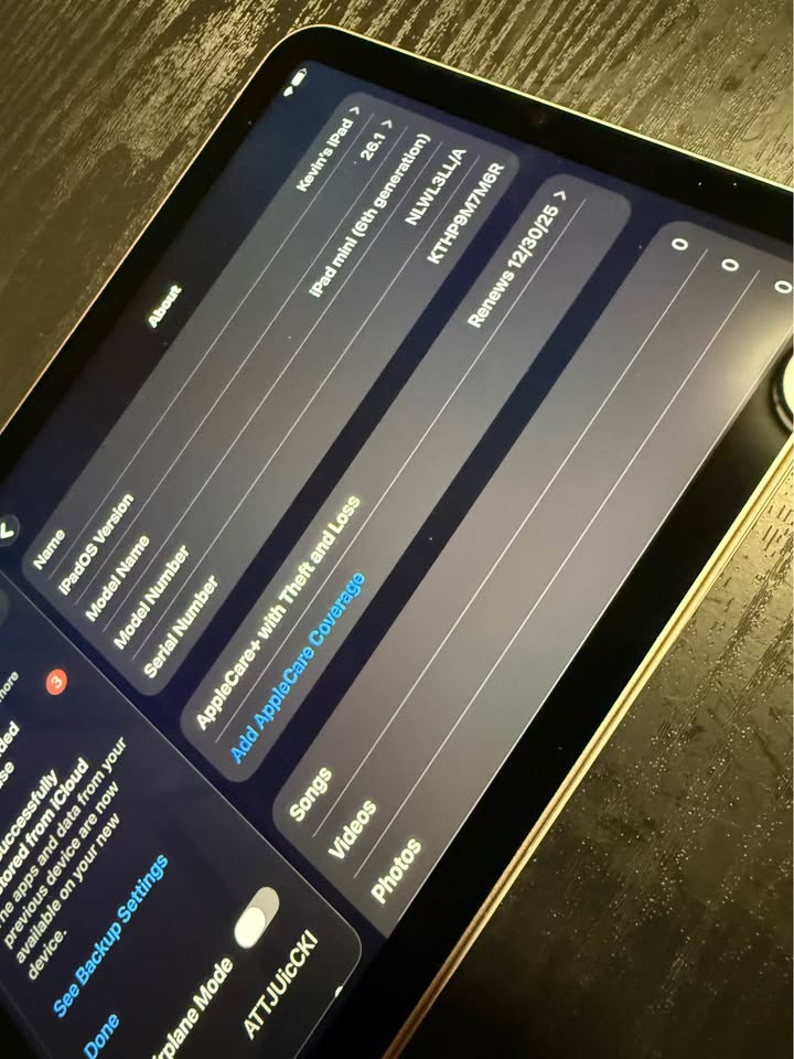 Ipad mini 6th Generation 1 Ipad mini 6th Generation