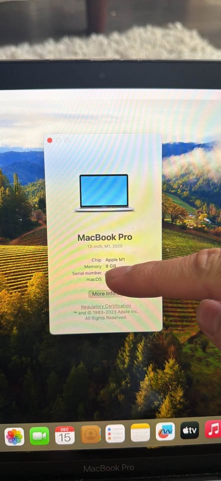 MacBook Pro M1 2020 13in 8GB RAM 256GB SSD 5 MacBook Pro M1 2020 13in 8GB RAM 256GB SSD