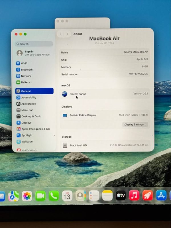 MacBook Air m3 (2024)