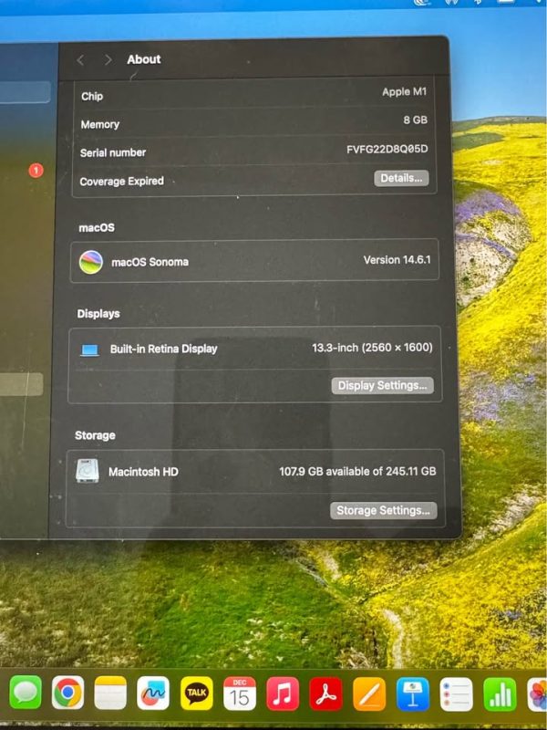 2020 MacBook Pro 13 in