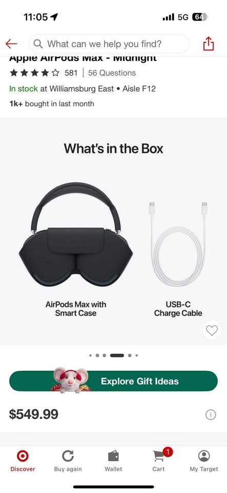 Never Opened AirPods Max