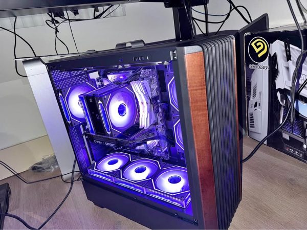 RGB-heavy gaming build with 2k240 gaming monitor